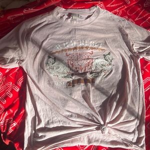 pink T-shirt